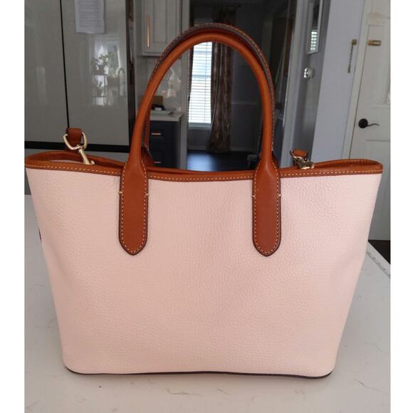 Dooney & Bourke Brielle luxury satchel blush Pebble grain Leather quiet luxury - Picture 3 of 11